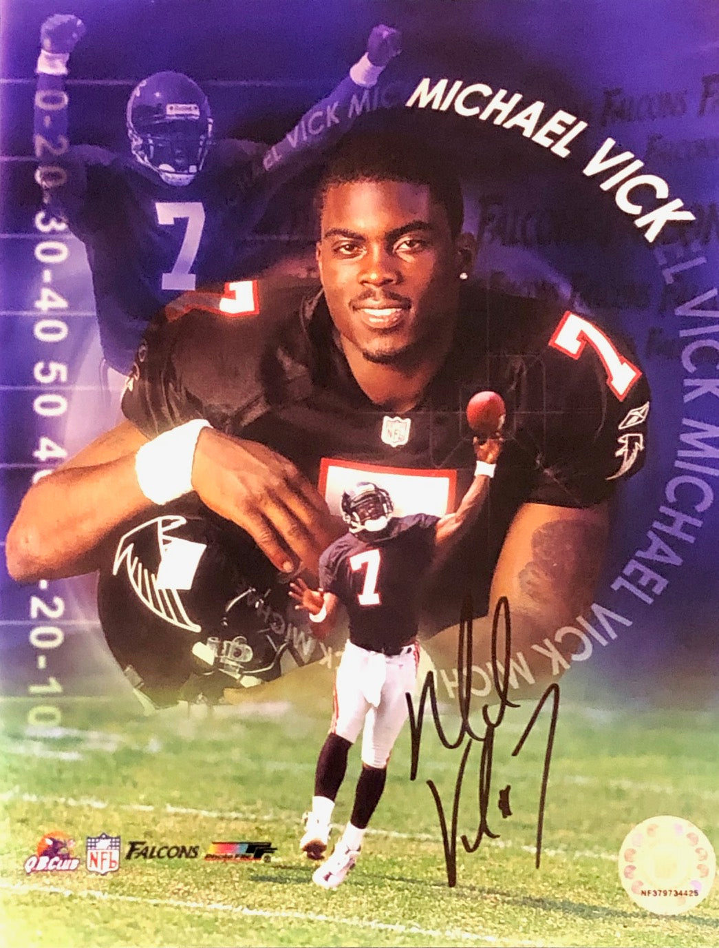 Michael Vick Signed Falcons 8x10 Photo (Beckett)