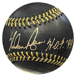 Nolan Ryan "HOF 99" Autographed Black Baseball (AIV)
