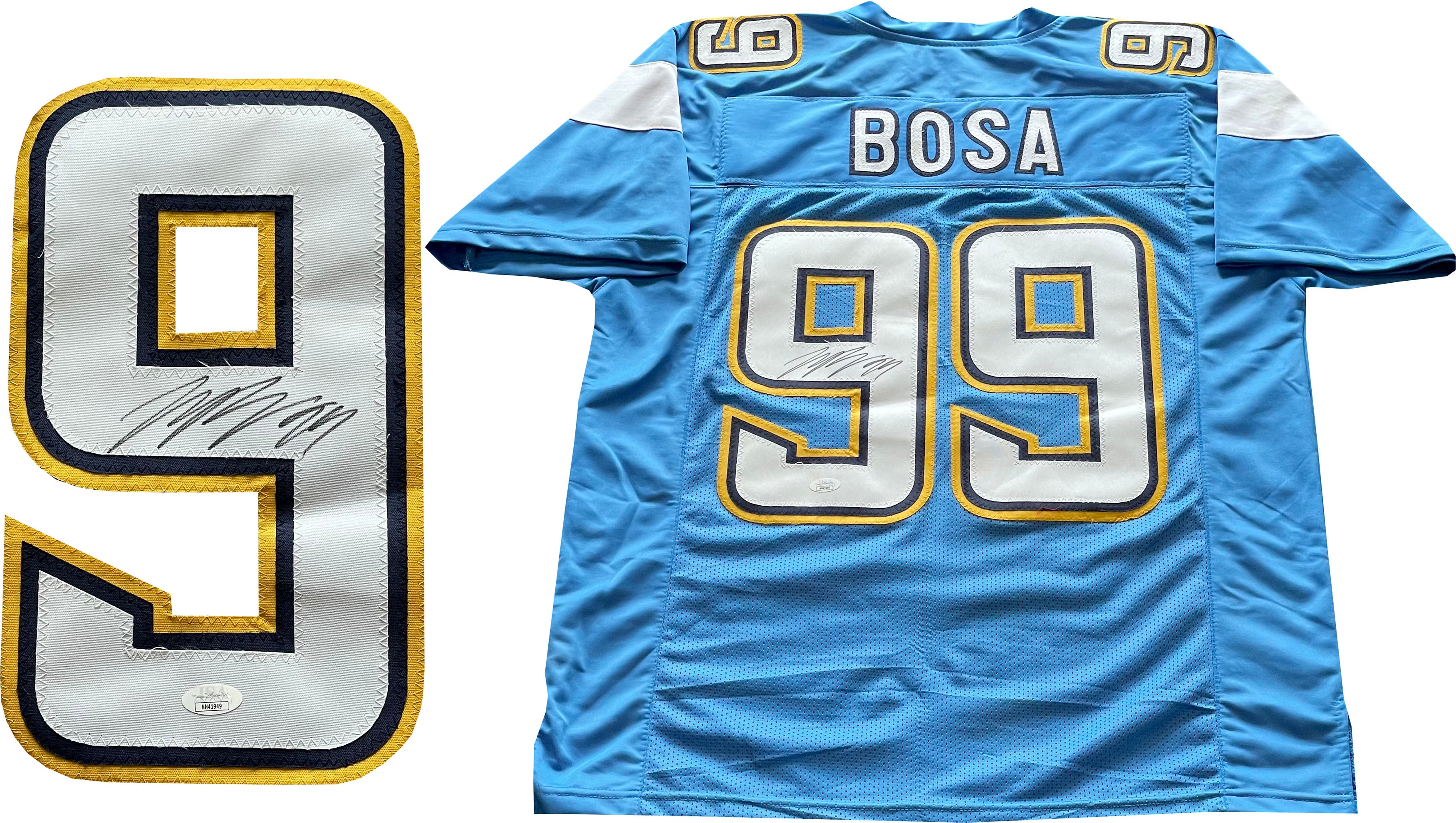 Joey Bosa Signed Autographed Los Angeles Chargers Custom Jersey