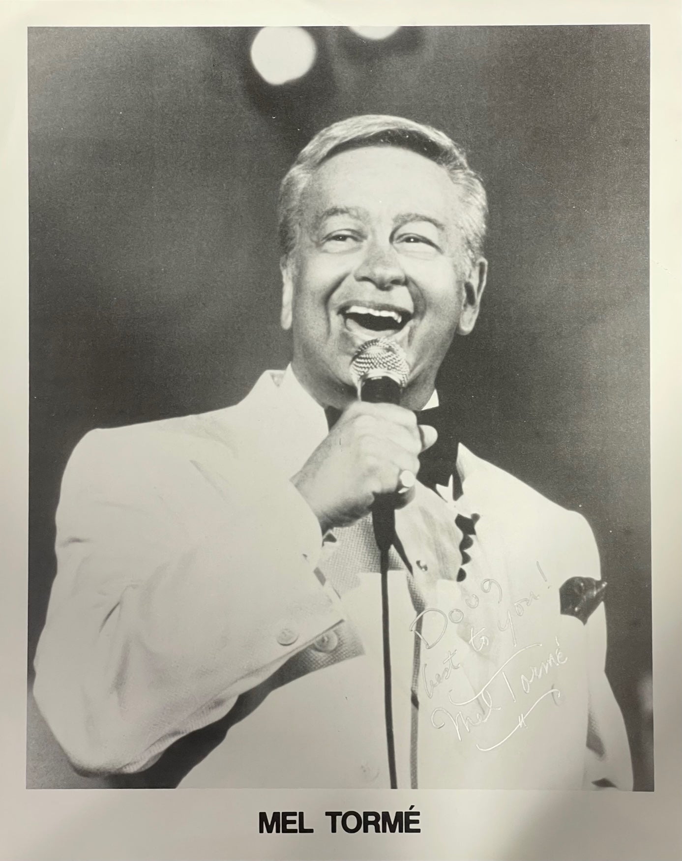 Mel Torme Autographed 8x10 Celebrity Photo | Hollywood Collectibles