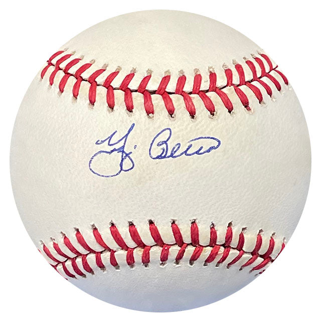 Yogi Berra Signed Photo 8x10 Baseball Yankees Full Name Auto Stats HOF  Inscr JSA