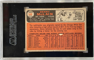 Denny McLain autographed 1966 Topps Card #540 (SGC)