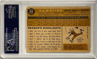 Al Kaline Autographed 1960 Topps Card #50 (PSA)