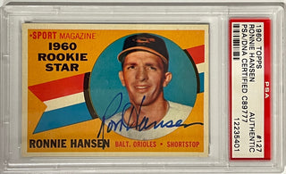Ronnie Hansen Autographed 1960 Topps Card #127 (PSA)