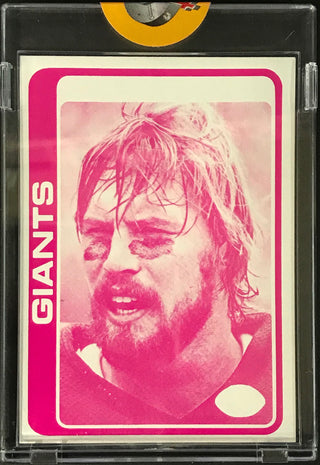 1978 Topps Football Proof Card Brad Van Pelt New York Giants