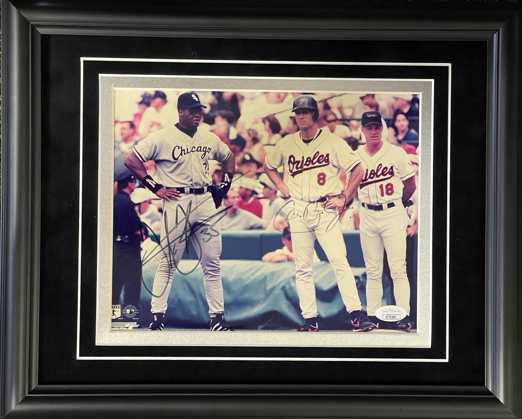 Frank Thomas Autographed Signed Framed Black Chicago White Sox 