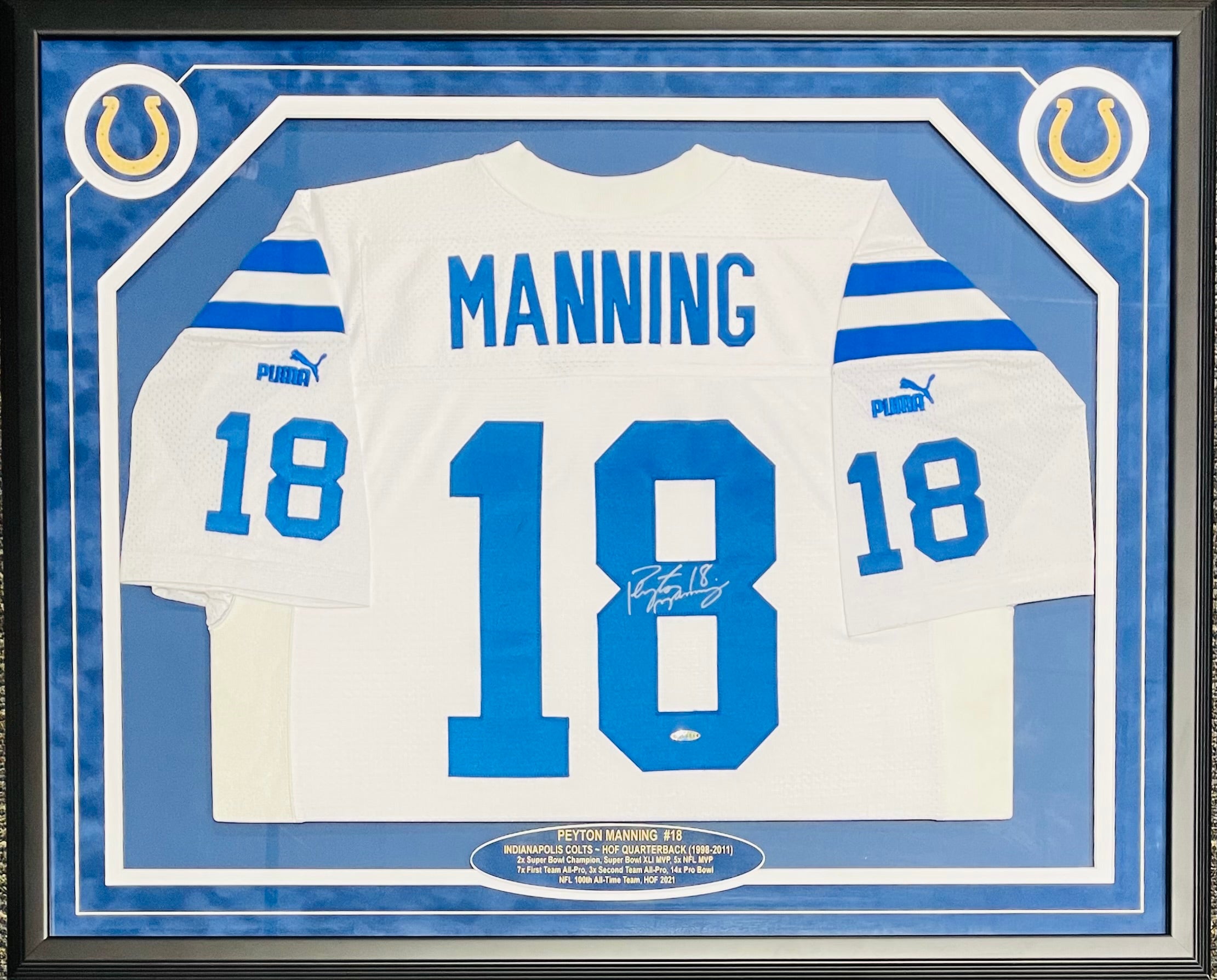 Peyton Manning Autographed Signed Framed Indianapolis Colts 