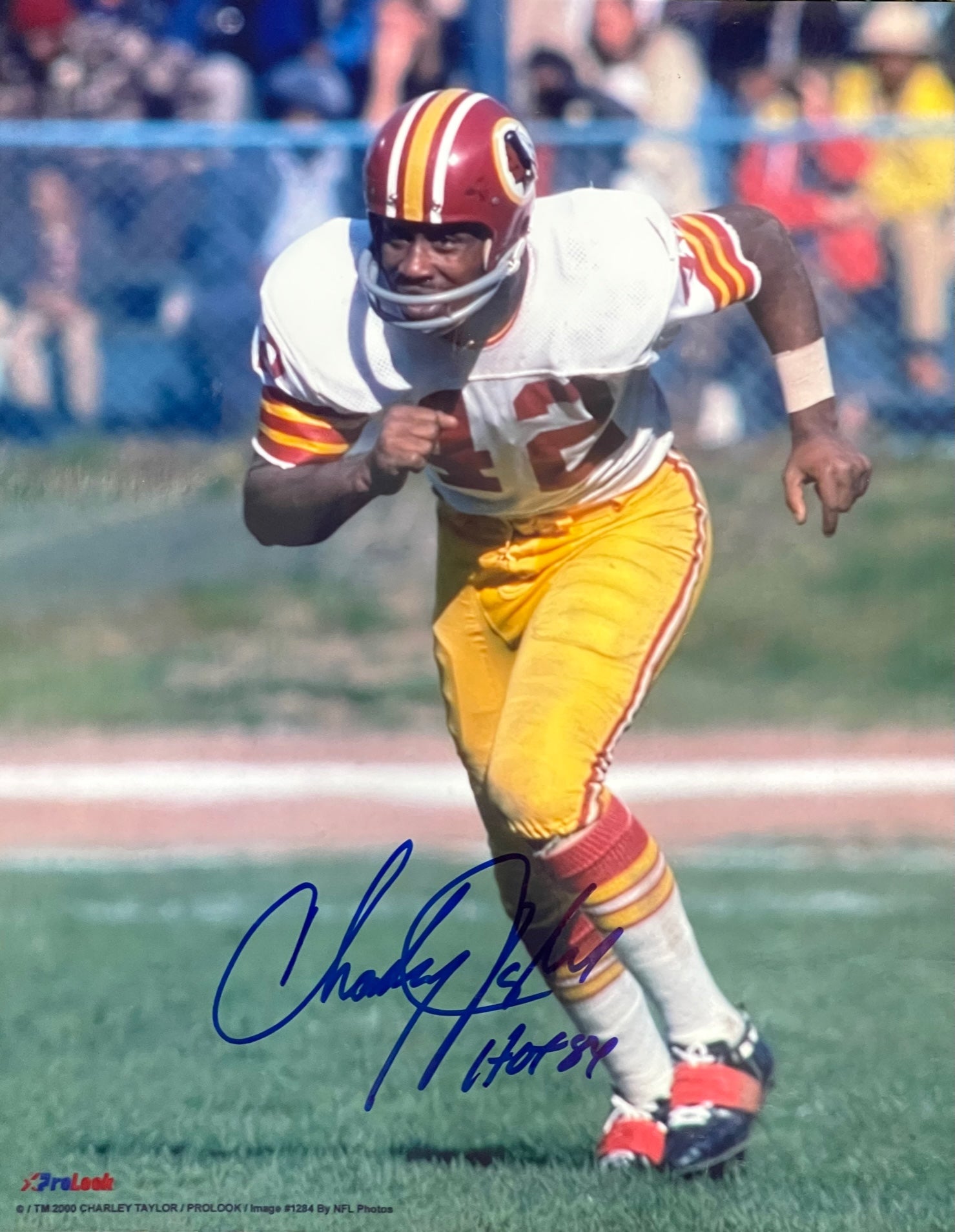 Charley Taylor Autographed 8x10 Football Photo