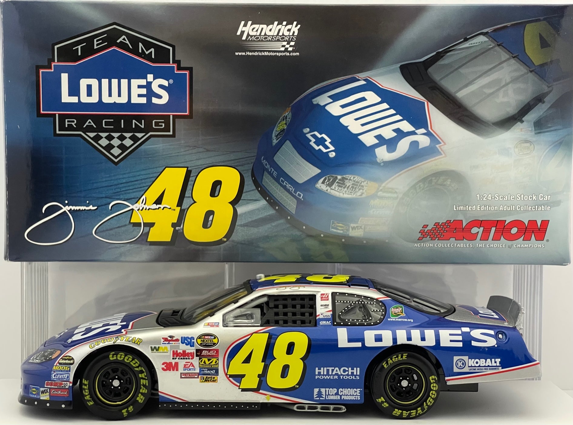 Jimmie Johnson Unsigned 48 2005 1 24 Die Cast Stock Car Hollywood Collectibles