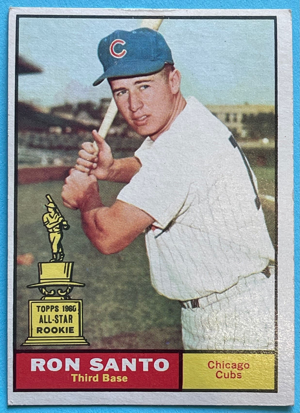 1961 Ron Santo - ROOKIE - Chicago Cubs - Topps