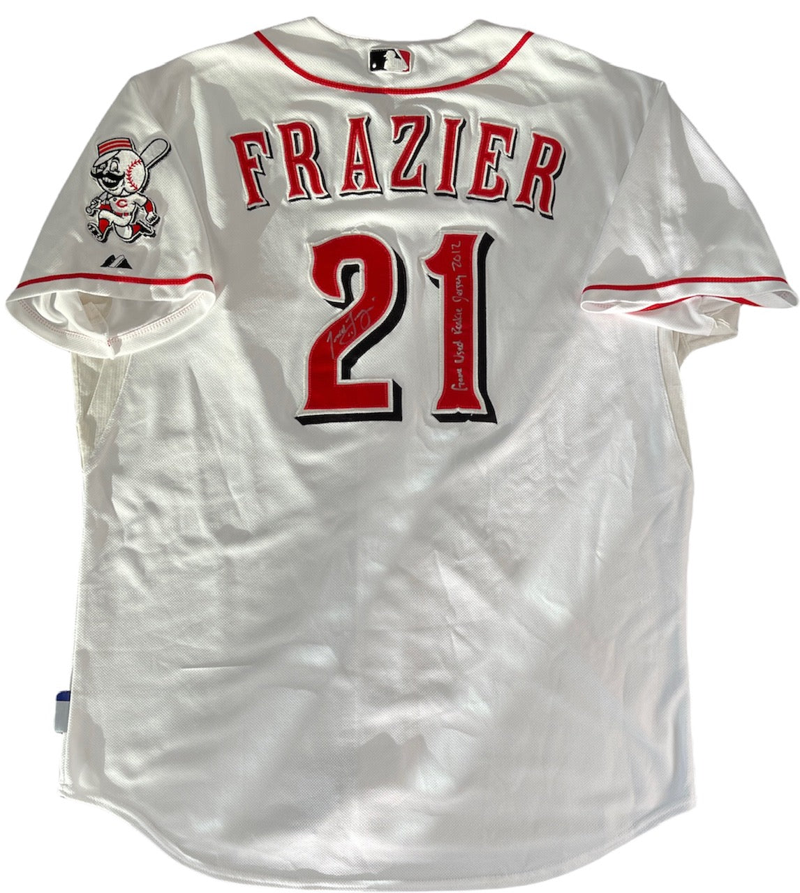 Todd Frazier 2012 Game Used Autographed Rookie Cincinnati Reds
