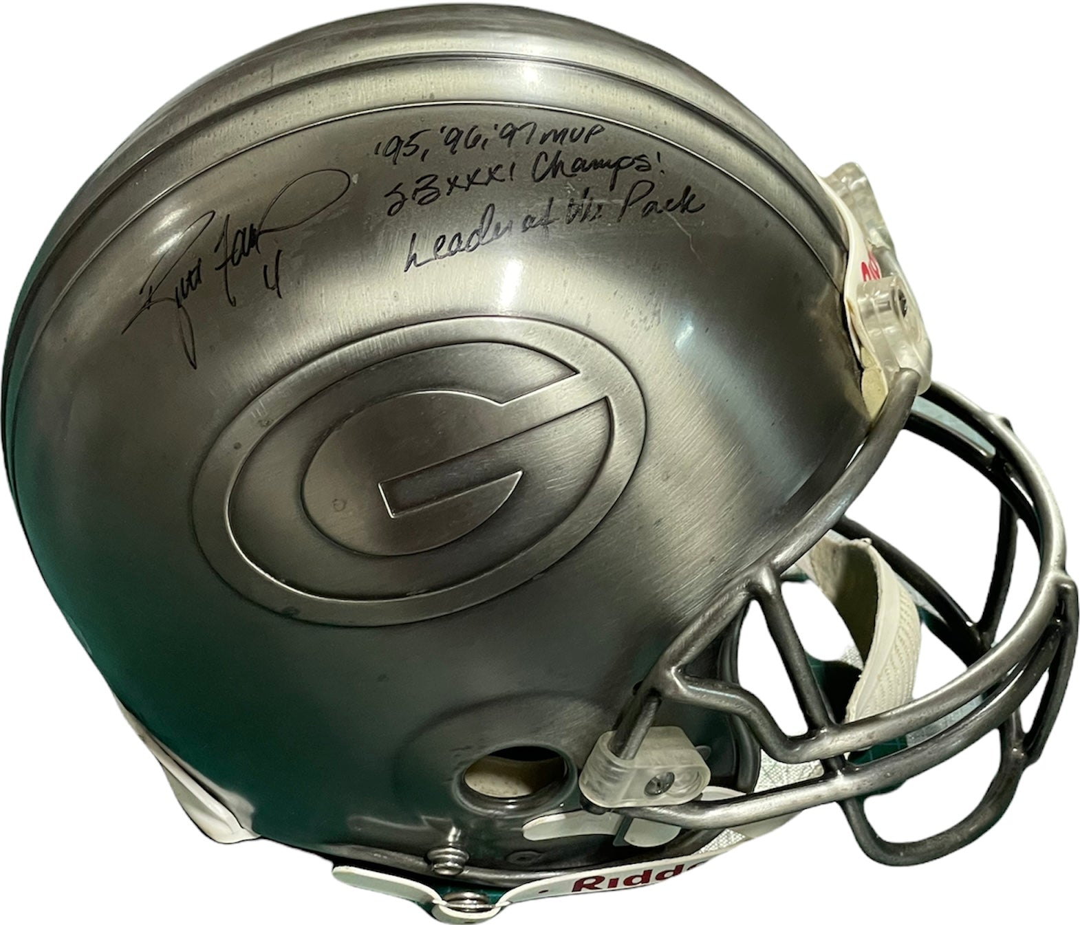 Brett Favre Green Bay Packers Autographed Riddell Pro-Line Helmet