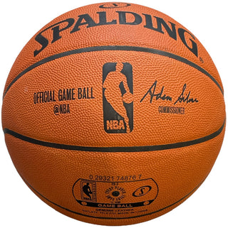 Sam Jones Autographed Spalding Leather Game Basketball (Beckett)