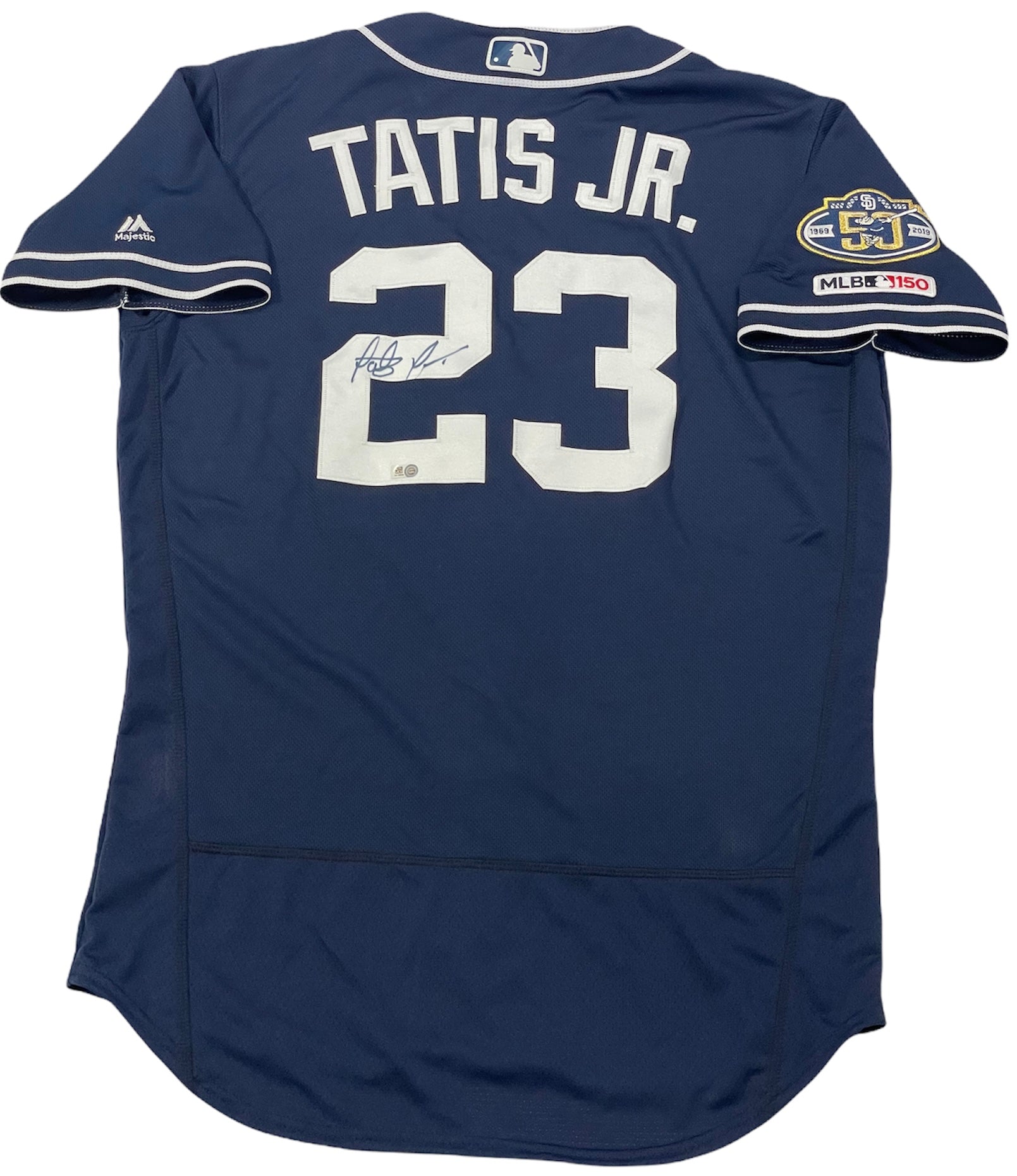 Fernando Tatis Jr. Signed Padres White Majestic Baseball Jersey