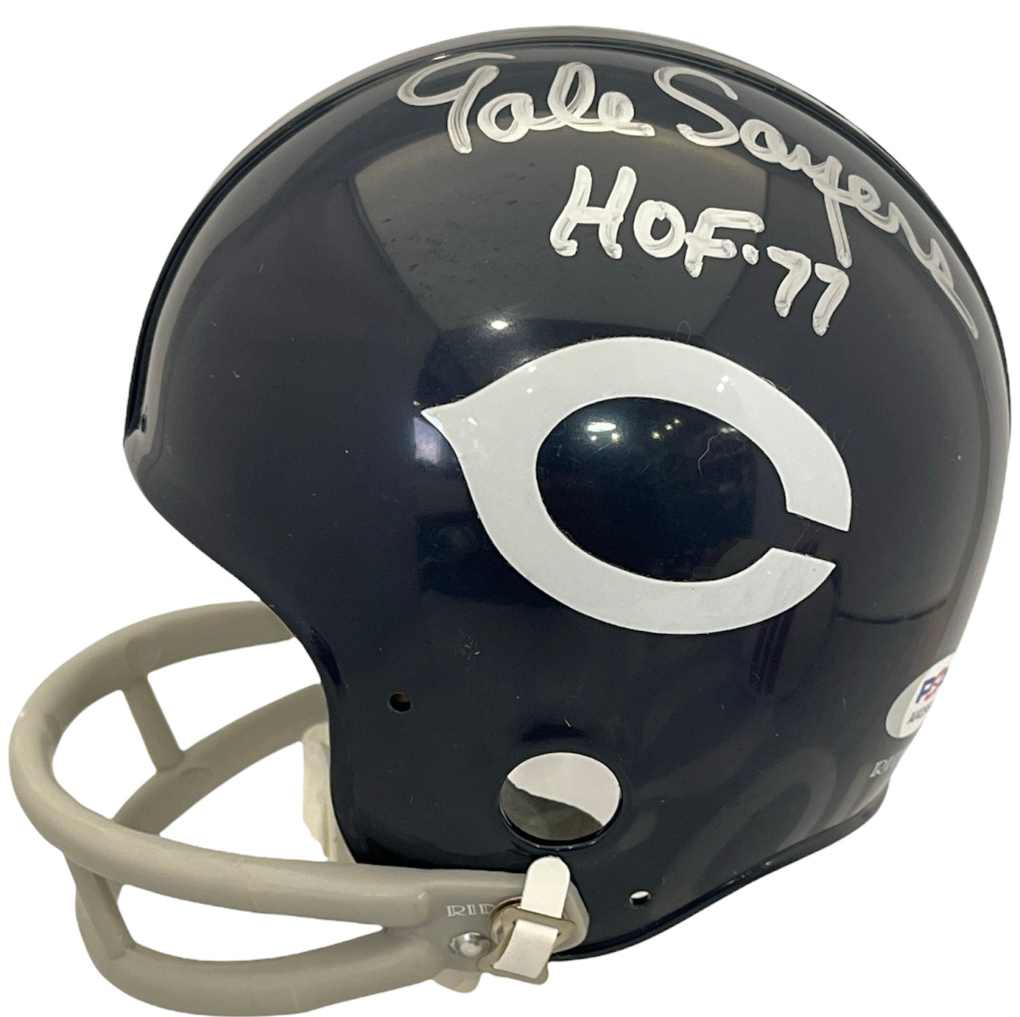 Gale Sayers Autographed Chicago Bears Mini Helmet (PSA)