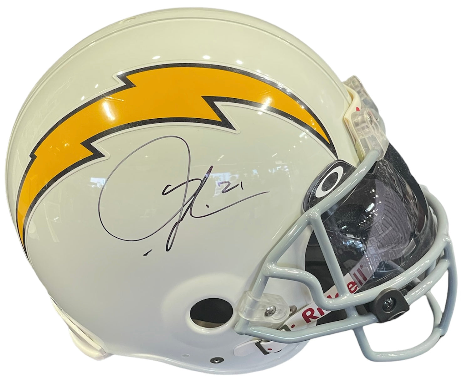 2015 San Diego Chargers Team Signed Authentic Game Model Full Helmet P —  Showpieces Sports