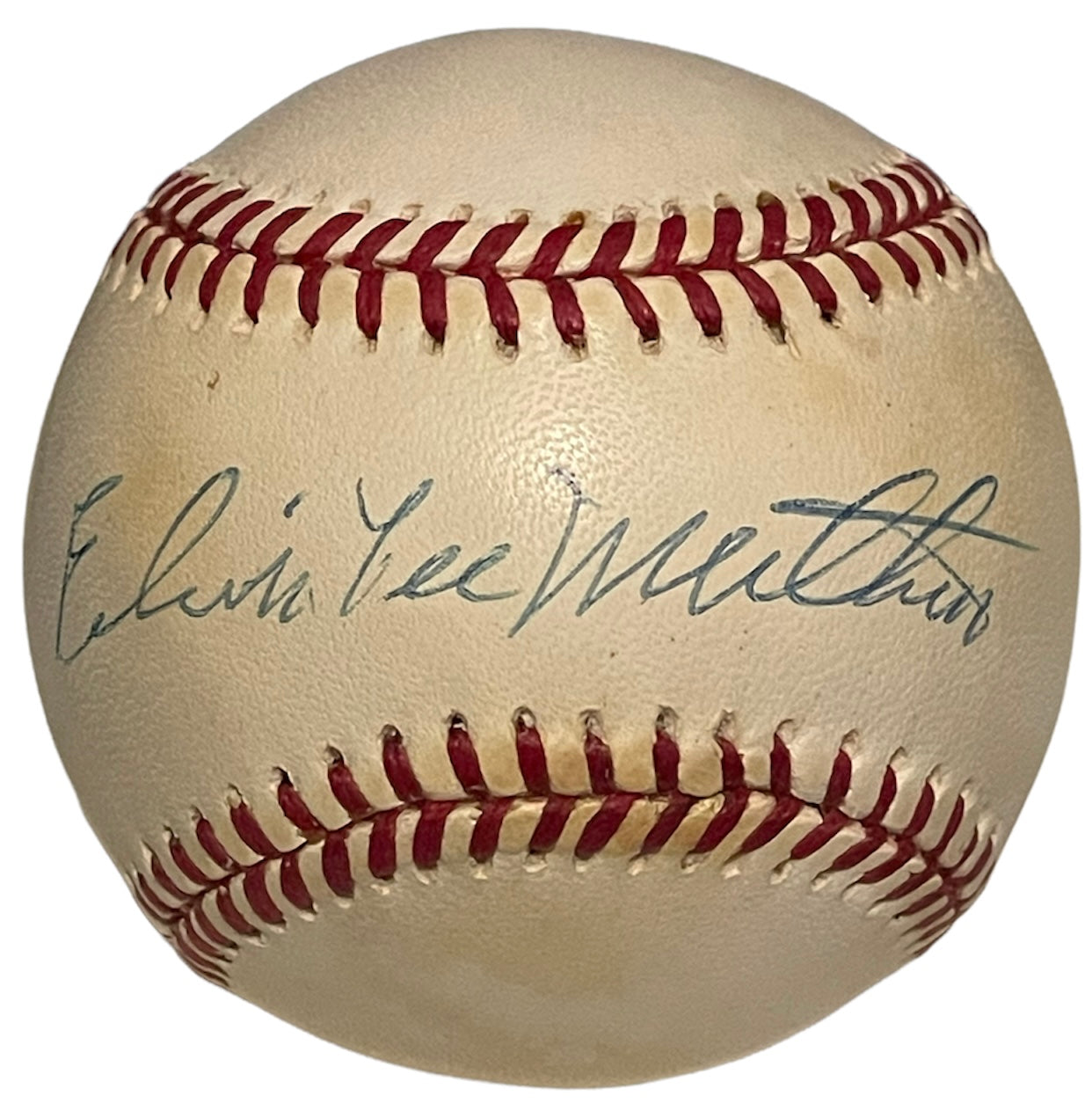 Ted Williams Autographed Official American League Baseball (Green Diam