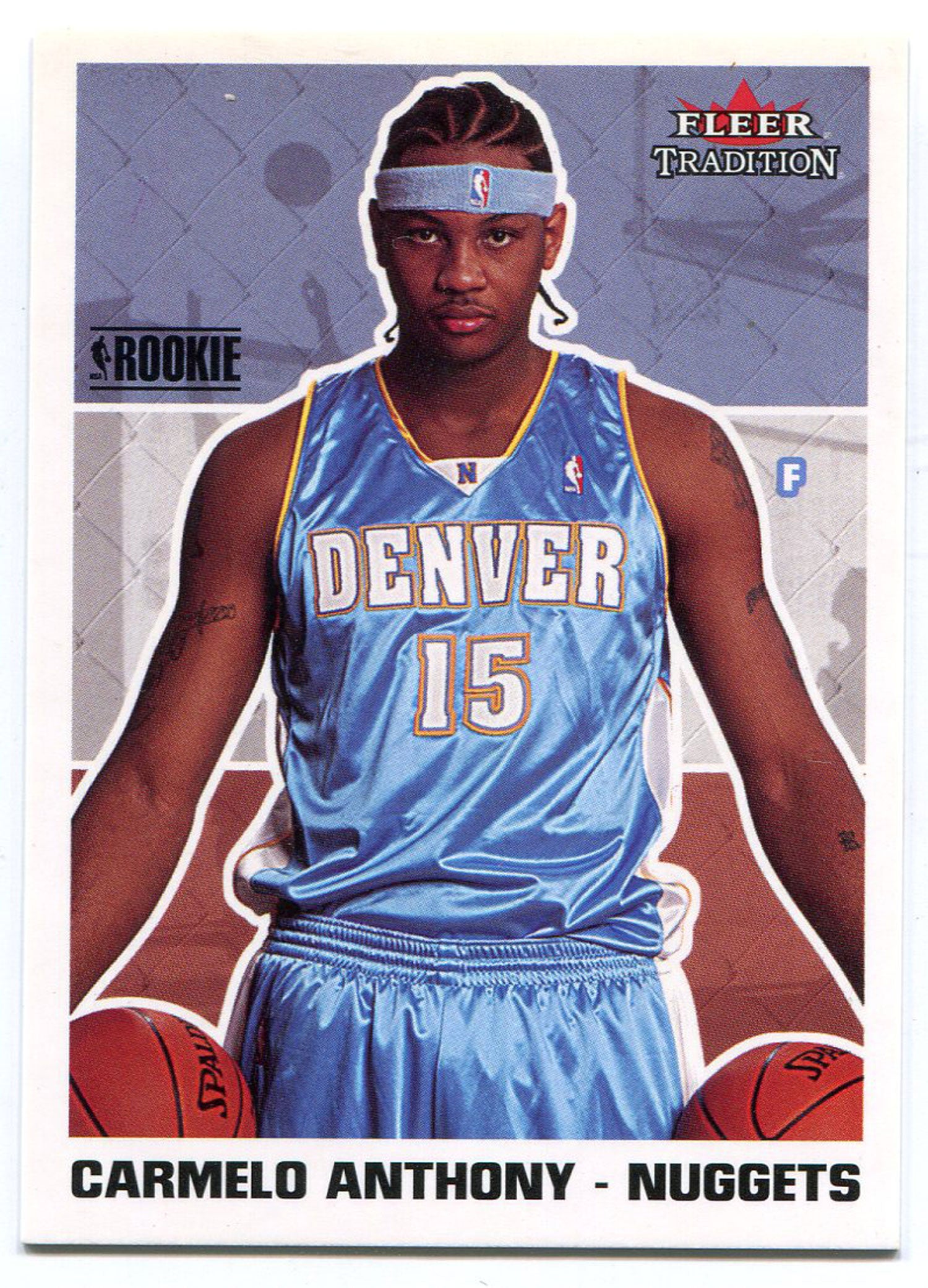 Carmelo Anthony Denver Nuggets Autographed 2003-04 Topps Series 1 #223 Beckett Fanatics Witnessed Authenticated Rookie Card