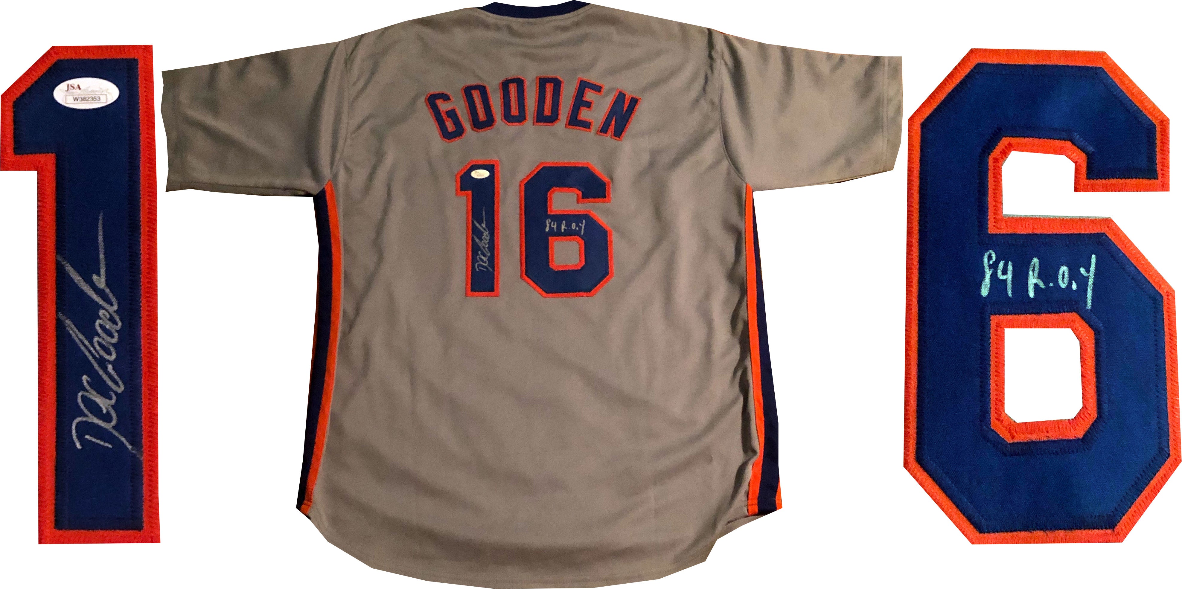 Dwight Gooden 84 ROY Autographed New York Mets Jersey (JSA