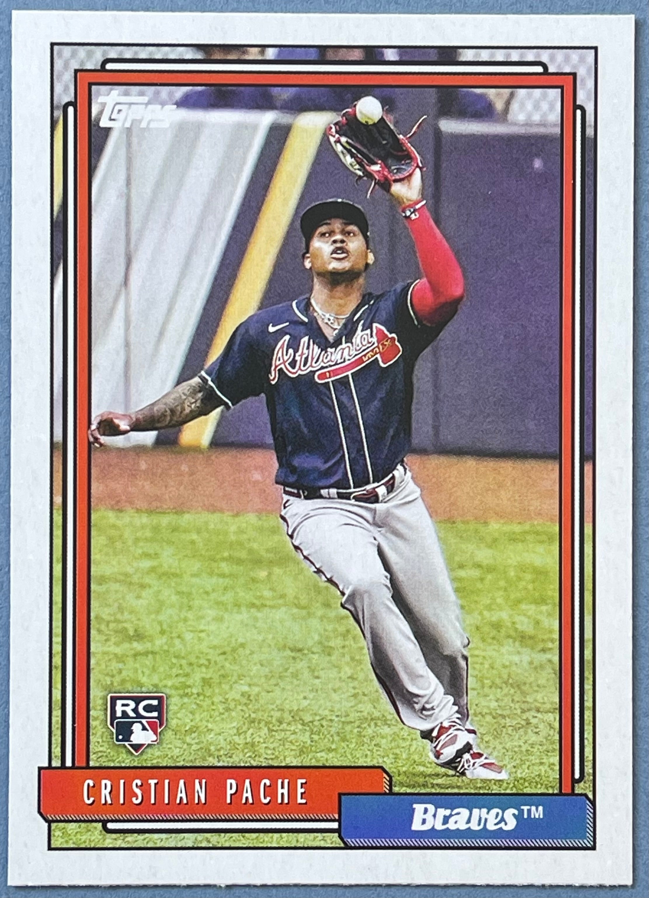 2021 Topps Cristian Pache Major League Material rookie jersey patch card  Braves