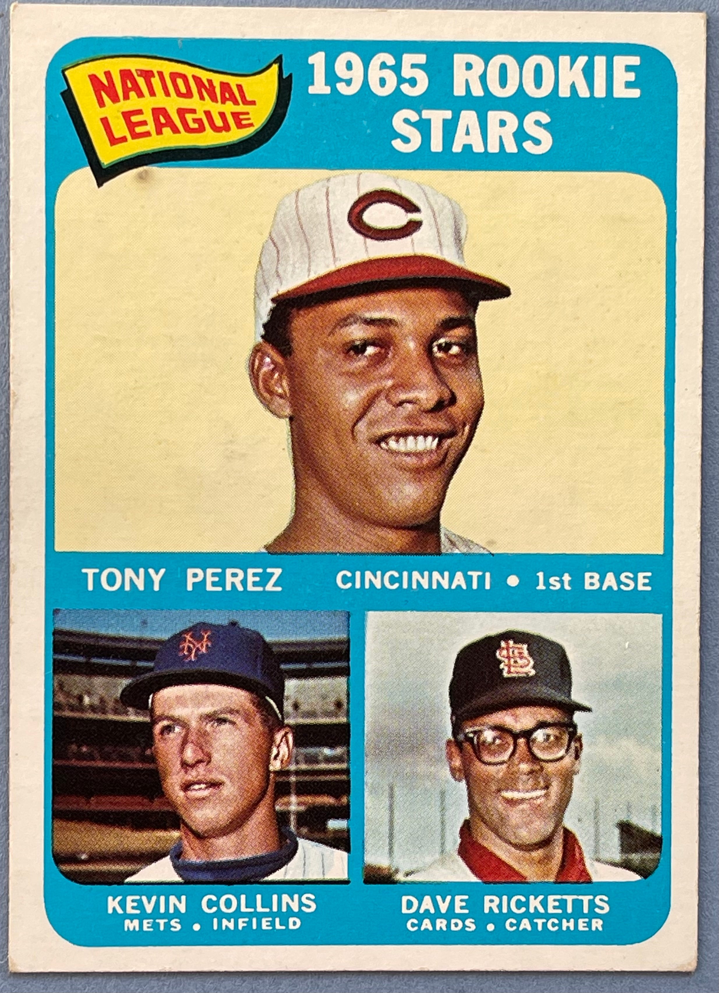 Tony Perez Autographed 1965 Topps #581 Rookie Card HOF Beckett