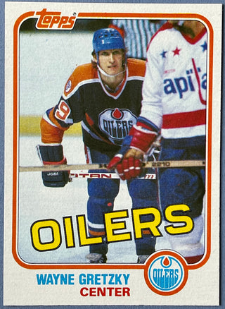 Wayne Gretzky Unsigned 1981-82 Topps Hockey Card #16