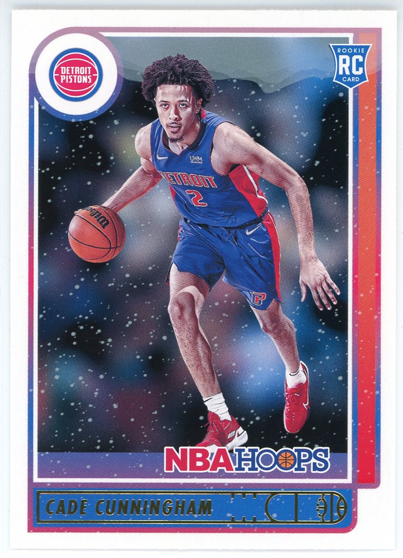 Cade Cunningham 2021-22 Panini Hoops Snow Globe Rookie Card #201