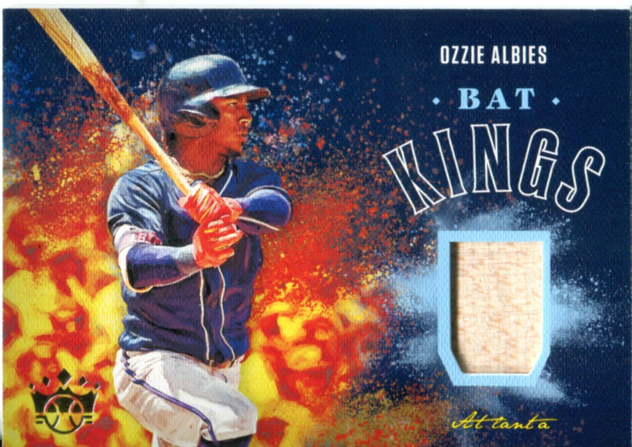 Ozzie Albies Autographed Game Used Bat