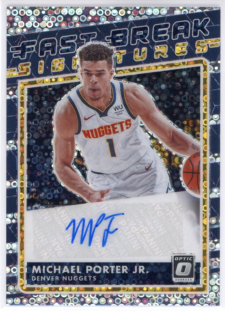 Michael Porter Jr. Autographed 2020-21 Panini Donruss Optic