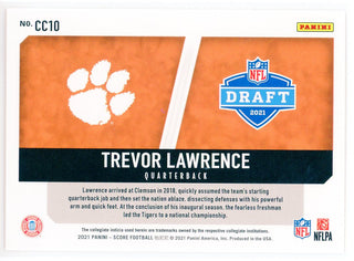 Trevor Lawrence 2021 Panini Score Rookie Card #CC10