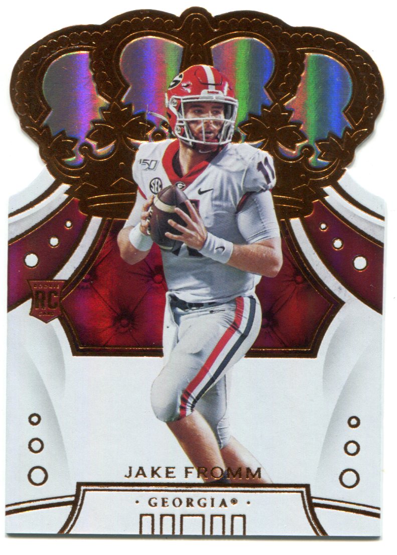 Jake Fromm 2020 Panini Chronicles Draft Picks Crown Royale Rookie