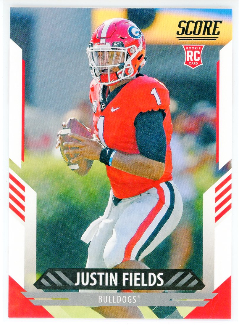 Justin Fields 2021 Panini Chronicles Score Draft Picks Rookie Card