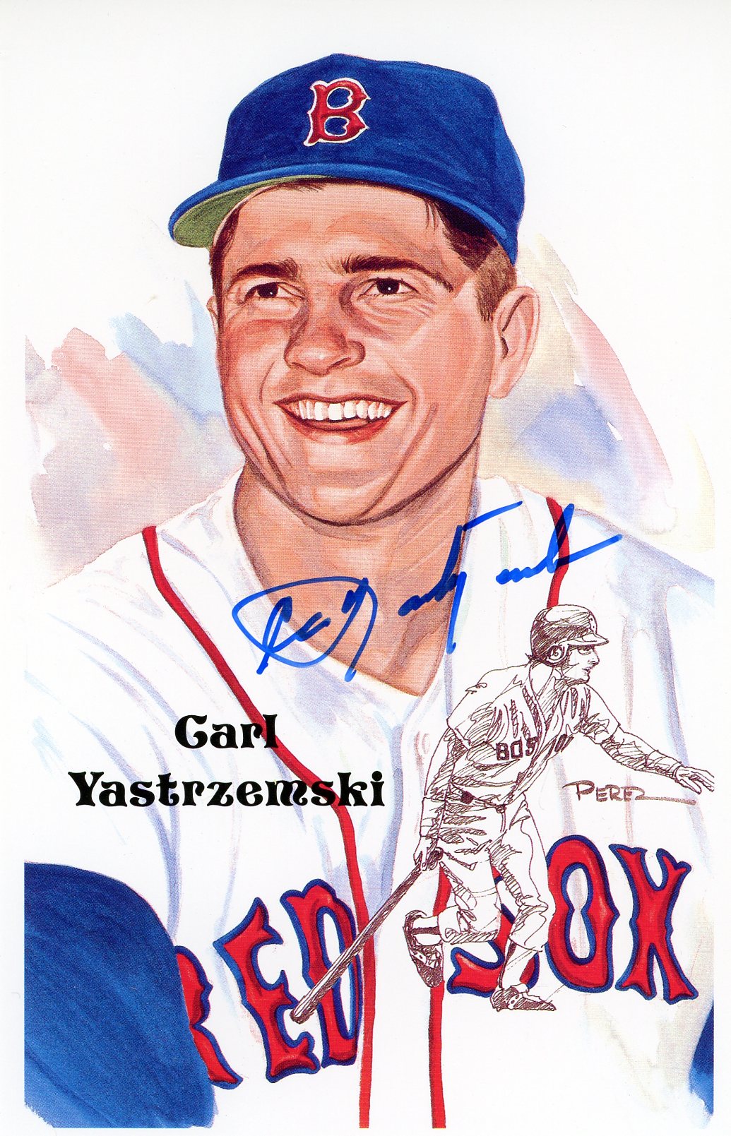 Autographed CARL YASTRZEMSKI 8X10 Boston Red Sox JSA COA - Main