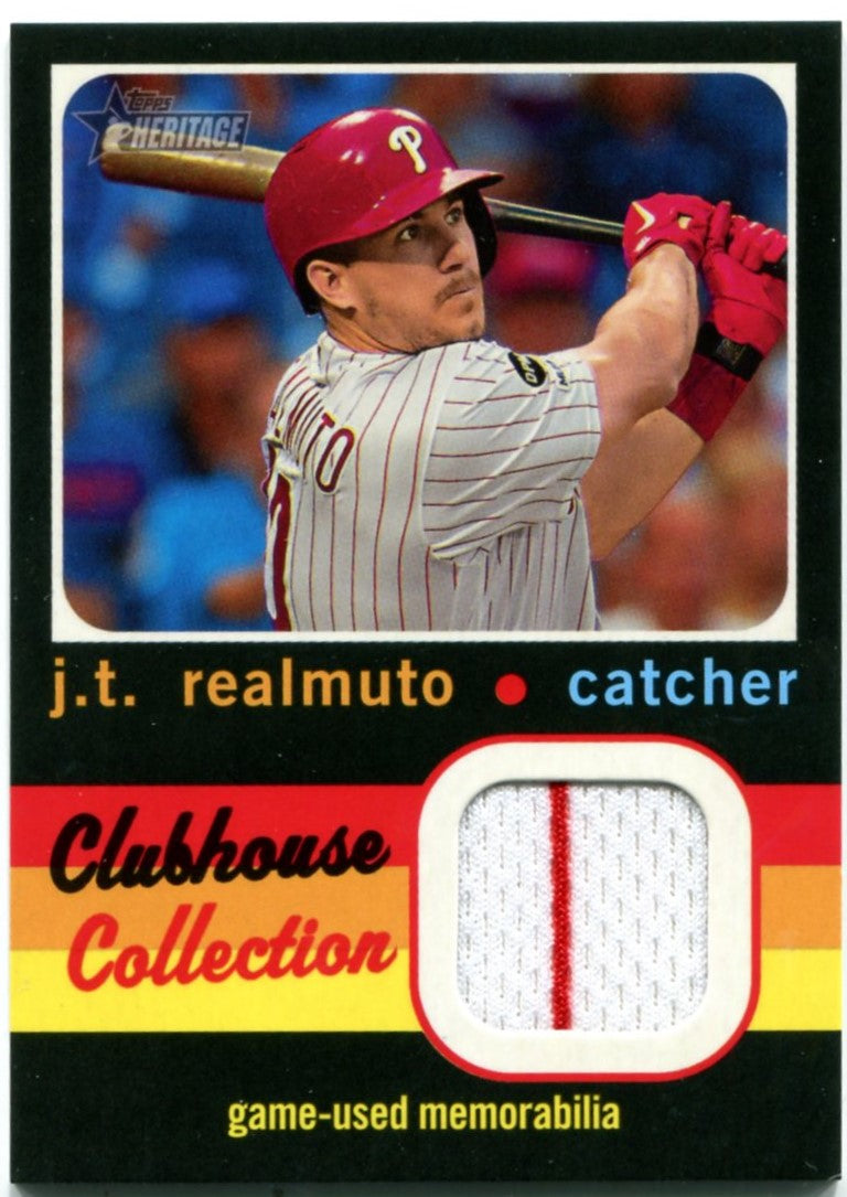 J.T. Realmuto Autographed Game-Used Road Jersey