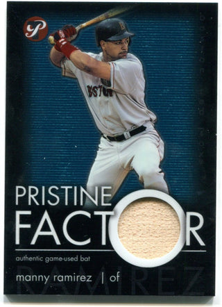 Manny Ramirez 2003 Topps Pristine Factor Authentic Game Used Bat Card #PF-MR