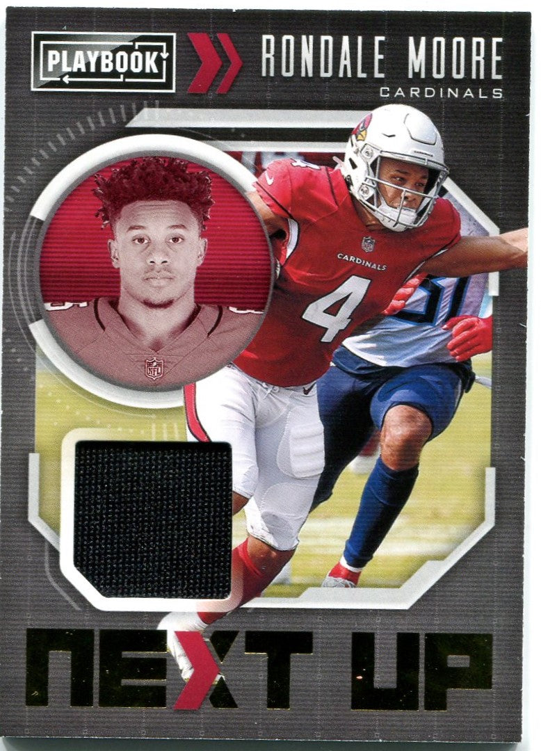 Rondale Moore Panini Playbook Next Up Jersey Card