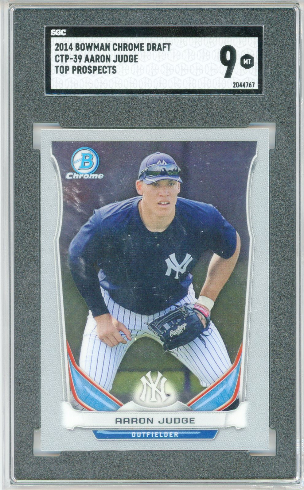 Aaron Judge Rookie Card 2014 Bowman Chrome Top Prospects # CTP-39 Yankees