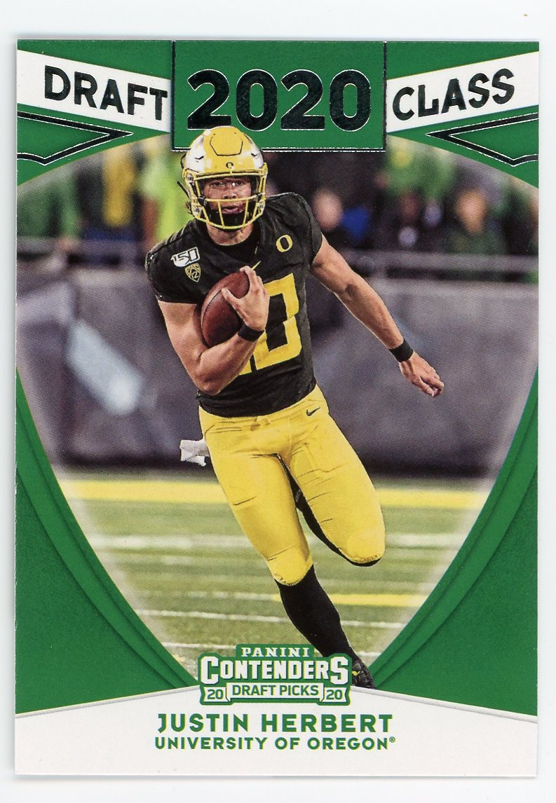 Justin Herbert 2020 Panini Contenders Draft Picks Draft Class #4