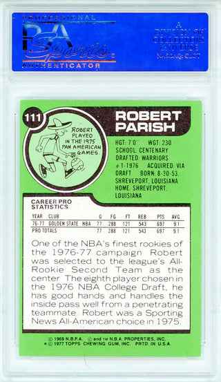 Robert Parish 1977 Topps Card #111 (PSA NM-MT 8)