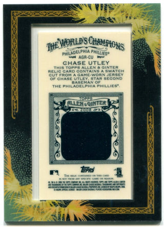 Chase Utley Allen & Ginter Jersey Card 2008