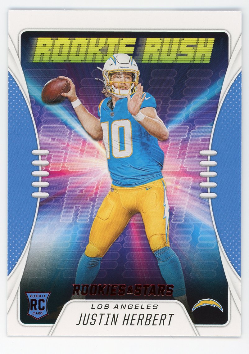 Justin Herbert Los Angeles Chargers Framed 2020 NFL India