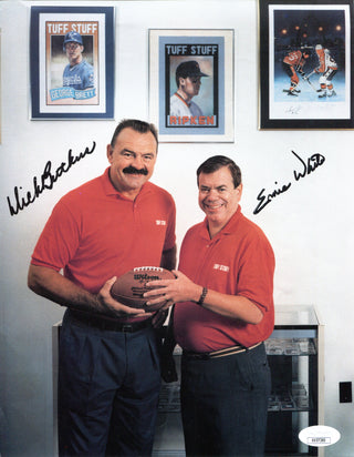 Dick Butkus & Ernie White Autographed Tuff Stuff Magazine Page (JSA)