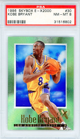 Kobe Bryant 1996 Skybox E-X2000 Card #30 (PSA NM-MT 8)