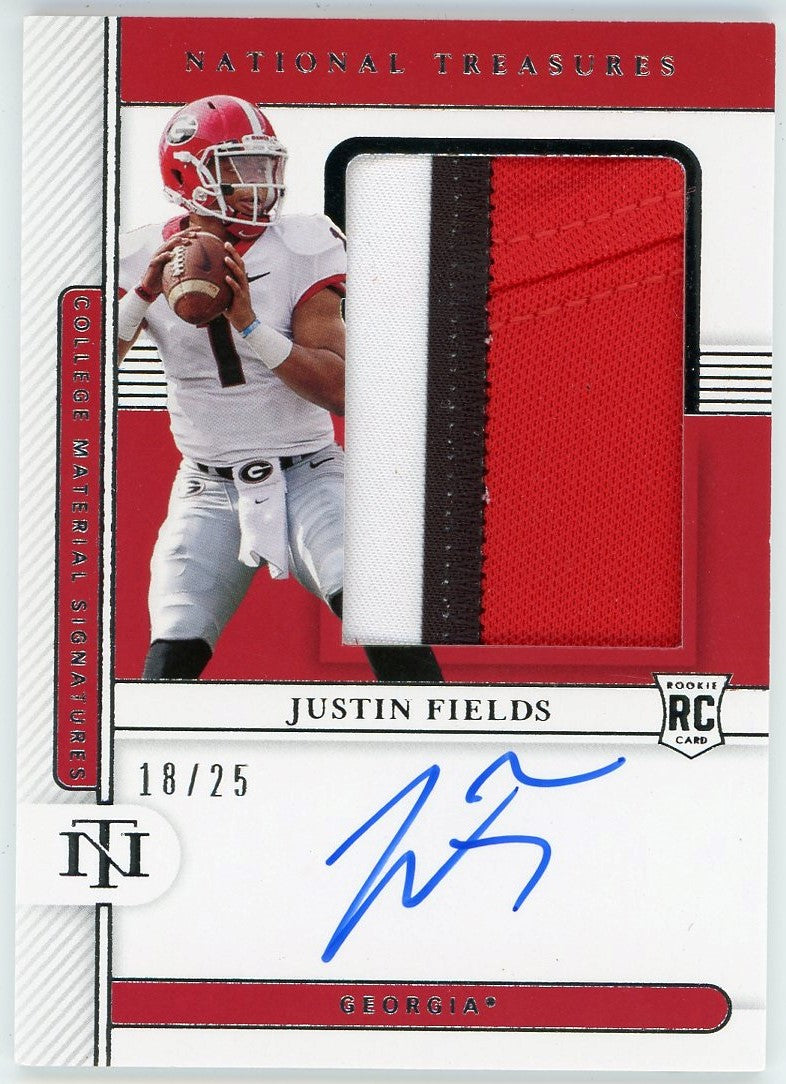 Justin Fields Signed Custom Framed Jersey Display (JSA)