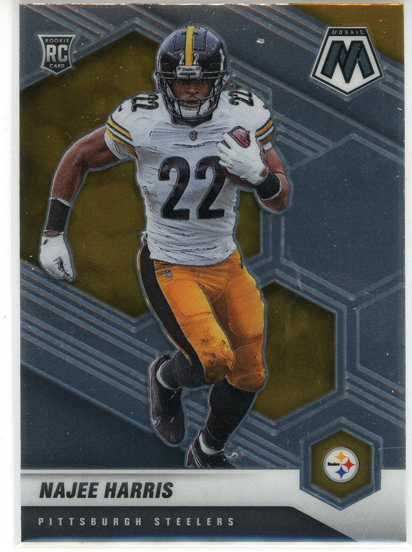 Najee Harris Pittsburgh Steelers Autographed 2021 Panini Mosaic