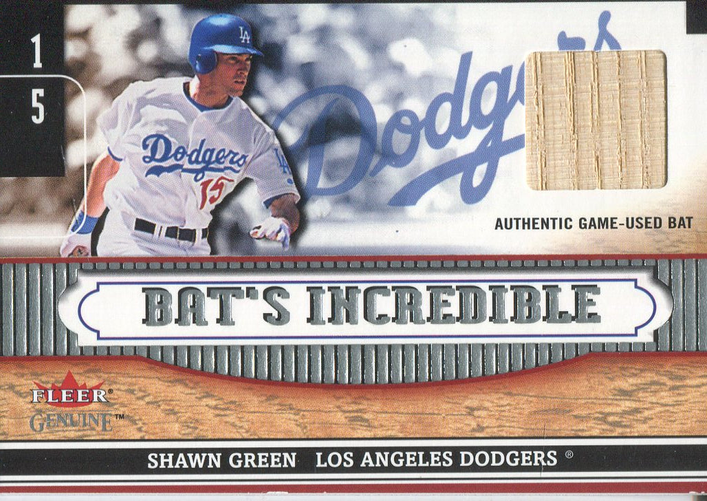 Shawn Green 2002 Fleer Game-Worn Jersey Card