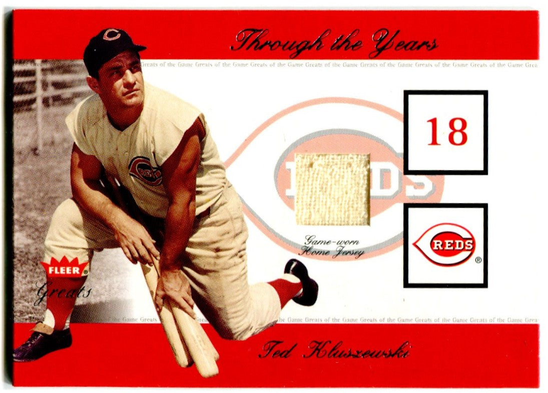 TED KLUSZEWSKI 8X10 PHOTO CINCINNATI REDS BASEBALL PICTURE MLB