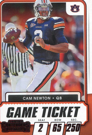 Cam Newton 2021 Panini Contenders Card
