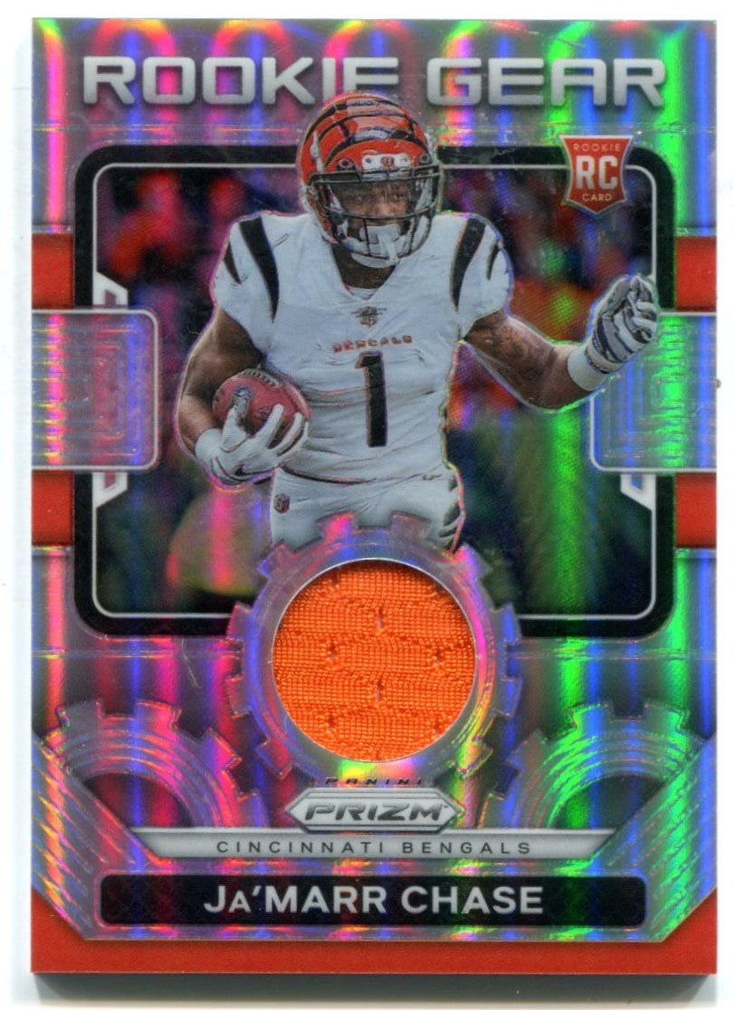 2021 Panini Prizm Rookie Gear JAMARR CHASE Rookie Patch - Cincinnati Bengals