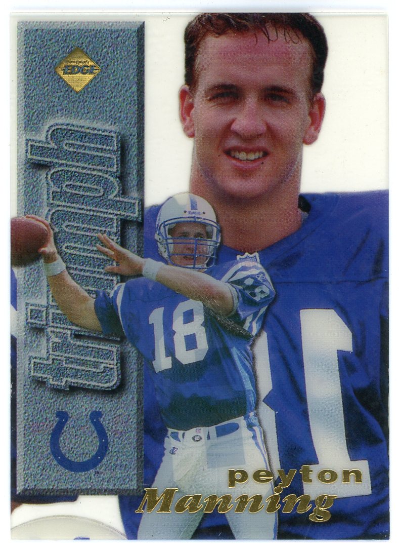 Peyton Manning Indianapolis Colts Autographed 1998 Collector's Edge Masters #73 #/5000 Beckett Fanatics Witnessed Authenticated Rookie Card